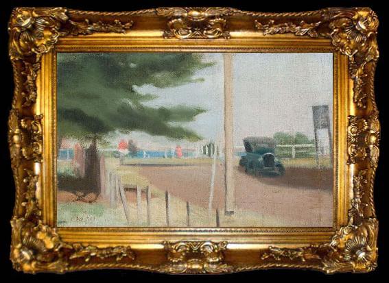 framed  Clarice Beckett Beaumaris, ta009-2